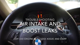 E92 335i N54 2D2E and 30FF AIR INTAKE UNDER PRESSURE PROBLEMS