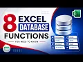 Complete tutorial on 8 Powerful Excel Database Functions DAVERAGE DSUM DCOUNT More