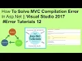 How to solve c compilation error in asp net visual studio 2017 tutorials 12