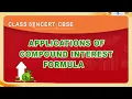 Comparing Quantities Application Of Compound Interest NCERT