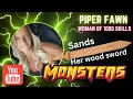 Piper Fawn Sands her wooden sword