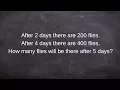 Computing exponential growth word problem