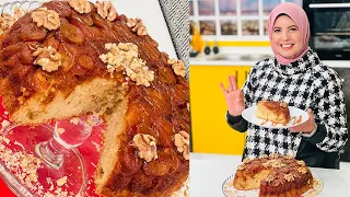 طريقة عمل كيكة الموز بالكراميل العزومة مع الشيف فاطمة أبو حاتي 