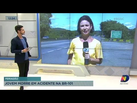 Jovem morre em acidente na BR-101 no Norte de SC; veja a movimentação da rodovia neste sábado
