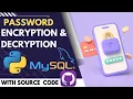 Python Projects Tkinter Password Encrption and Decryption with Mysql Tutorial