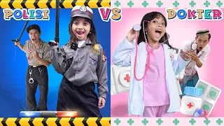 LEIKA VS TOMPEL CHALLENGE JADI DOKTER DAN POLISI 😱 DRAMA PARODI LEIKA VS TOMPEL SANG PENOLONG