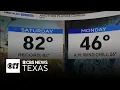 Texas weather stays warm with record breaking temperatures ahead of an upcoming cold front