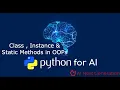Python for 19 Class Instance Static Methods in OOPs