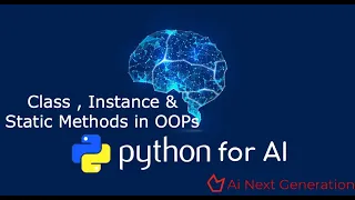 Python for 19 Class Instance Static Methods in OOPs