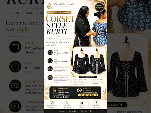Corset Kurti LIVE Workshop