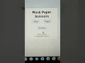 Rock Paper Scissors - The Ultimate Battle HTML CSS JavaScript