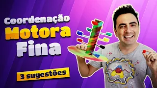Educação infantil | Coordenação motora fina – 3 atividades para coordenação motora fina