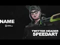How i made This Cool Twitter Header SpeedArt