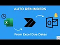 How to Automatically Send Reminder Emails from Excel Due Dates Power Automate Tutorial