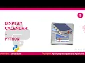 python program to display calendar