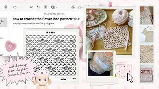 how to crochet the flower mesh pattern (spring/summer design) | tutorial ￼+ crochet along!