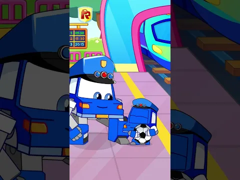 Safety Rule On The Train | Don't Play On The Garage | Nursery Rhymes | RoboSquad Kids Song #shorts