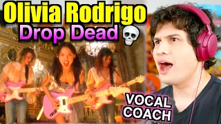 Download Vocal Coach Reacts to Olivia Rodrigo - Drop Dead 💀 (Music Video) MP3