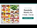 Randalls Weekly Ad 26 - 26 Top 10 Deals