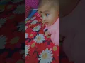 Cute baby Piu trying to crawling first time