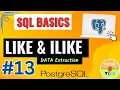 Like and ILike Statement with Example P-13 PostgreSQL SQL Tutorial in Hindi SQL BASICS