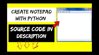 Create notepad using python