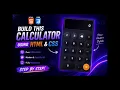 Build a Modern Calculator Using HTML CSS Neumorphism UI Design Tutorial