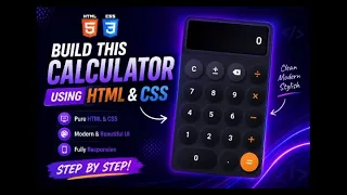 Build a Modern Calculator Using HTML CSS Neumorphism UI Design Tutorial