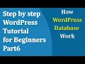 Step by step WordPress Tutorial for Beginners Part6 How WordPress Database Work