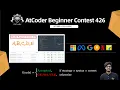 AtCoder Beginner Contest 426 A B C D E Complete Solutions Explanation in C Sublime Text
