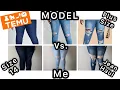 TEMU HAUL TEMU PLUS SIZE JEANS TRY ON MODEL Vs ME