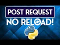 How to POST request in a Python Website using AJAX Flask Django