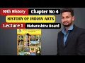 10th History Chapter 4 History of Indian Arts Lecture 1 maharashtra board