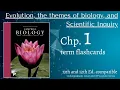 Campbell Biology Ed chp 1 Flashcards - Evolution themes in biology and Scientific inq