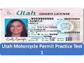 Utah Motorcycle Permit Practice Test 1