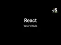 React Won t Wait Neither Should You JS Days 2026