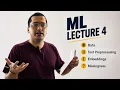 Machine Learning Lecture 4 Data Text Preprocessing Embeddings Missingness Probabilistic ML