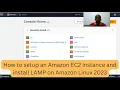 How to setup an Amazon EC2 instance and install Linux Apache MariaDB and PHP on Amazon Linux 2023