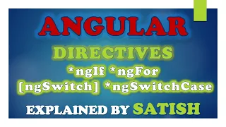 Angular Structural Directives In Angular ngIf ngFor ngSwitch ngSwitchCase