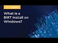 MicroNuggets BIRT Install on Windows Explained
