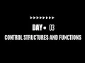 Day 3 control structure if-else and functions in javascript