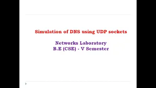6 Implement DNS server using UDP sockets in Python Computer Networks Lab socket