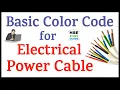 Color code for Electrical Power Cable Electrical Color Code Power Cable Color Code