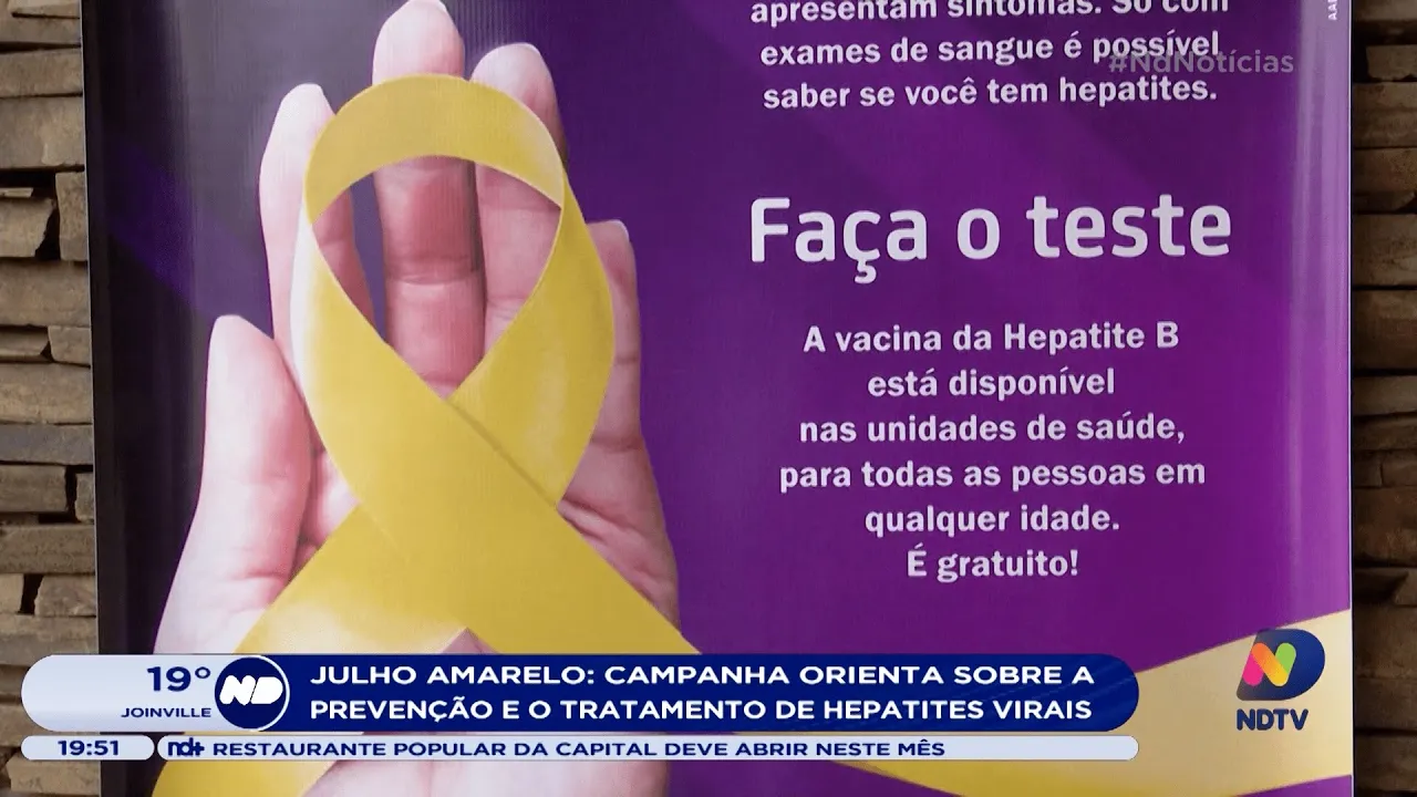 Julho Amarelo: problema orienta sobre prevenção e tratamento de hepatites virais