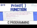 Printf Function in C Programming C Program Complete Tutorial