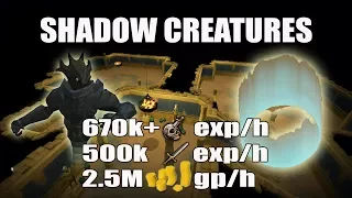 Runescape 3 Shadow Creatures Slayer Guide 2017 670k Slayer 500k Melee 2 5M