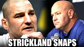 "I'M DONE!" Sean Strickland BLASTS the UFC and Wants to Vacate Title