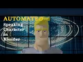 Automation of Speech for Animation in Blender using Python programming