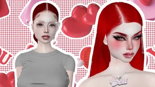 imvu avatar no make up and glow up girl avatar tutorial 