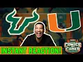 Download Lagu DOMINATION- Instant Reaction - Miami vs USF + Notre Dame + Clemson